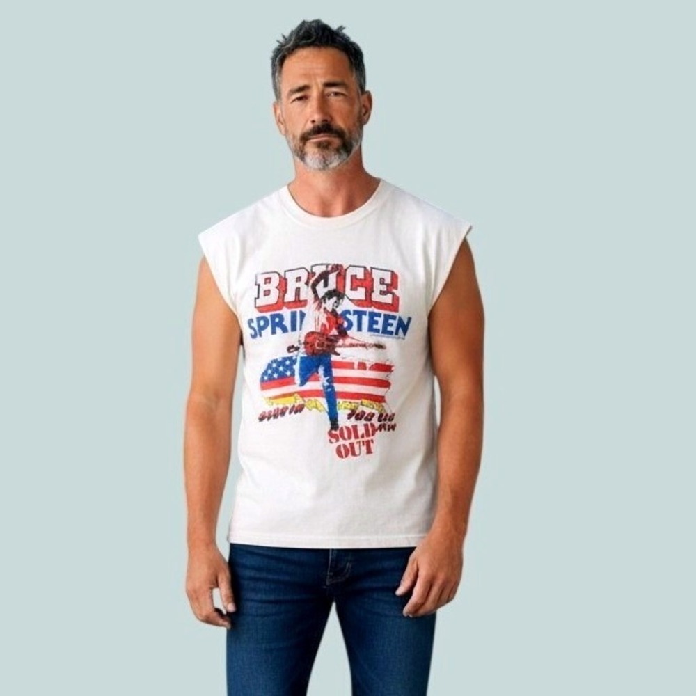 A&F Bruce Springsteen Cropped Sleeveless Tank